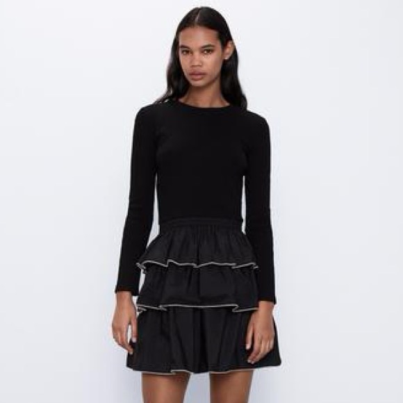ZARA RUFFLED DRESS - Picture 1 of 6